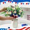 8-Pack 4th of July Artificial Flowers – Red, White & Blue Patriotic Daisy Picks for Independence Day, Memorial Day, Table, Home, Vase, and Party Décor